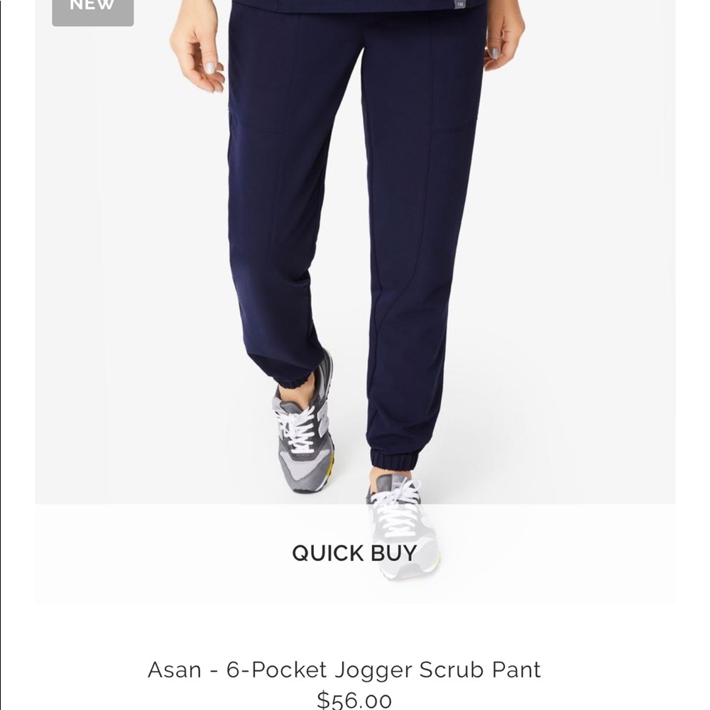 Figs navy Asan scrub pants